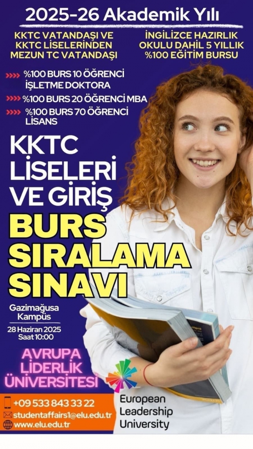 TÜRKİYE VATANDAŞI OLUP KKTC LİSELERİNDEN MEZUNLARA BÜYÜK FIRSAT.